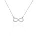Collier Klothilda Or Blanc Oxyde De Zirconium - Colliers Infini Femme | Histoire d’Or