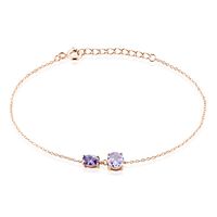 Bracelet Argent Rose Brenna Oxyde De Zirconium