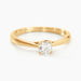 Bague Solitaire Fiona Or Jaune Diamant Synthetique - Bagues solitaires Femme | Histoire d’Or