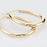 Cr&eacute;oles Olivia Ovale Plaqu&eacute; Or Jaune - Boucles d'oreilles cr&eacute;oles Femme | Histoire d&rsquo;Or