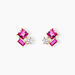 Boucles D'oreilles Puces Garland Or Jaune Oxyde De Zirconium - Clous d'oreilles Femme | Histoire d’Or