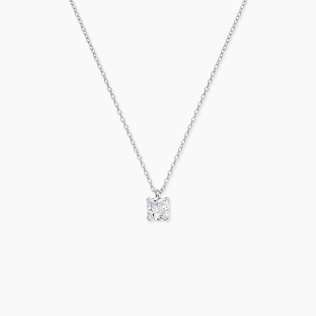 Collier Solitaire Argent Lyanna - Colliers fantaisie Femme | Histoire d&rsquo;Or