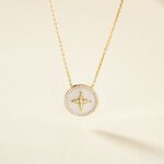 Collier Sweet Rosace Or Jaune Oxyde De Zirconium - Colliers Femme | Histoire d&rsquo;Or