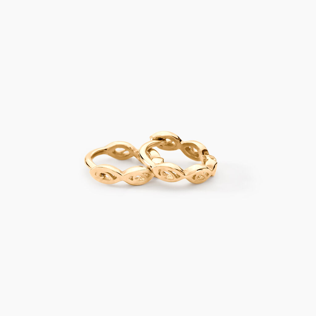 Créoles Rudi Or Jaune - Boucles d'oreilles créoles Famille | Histoire d’Or