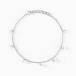 Bracelet Argent Collie Argent Blanc Oxyde - Bracelets Femme | Histoire d&rsquo;Or