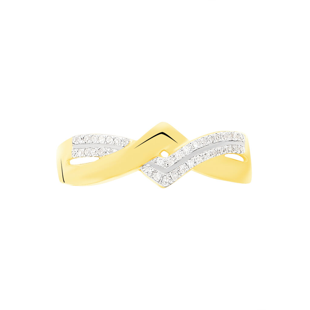 Bague Morgana Or Jaune Diamant - Bagues avec pierre Femme | Histoire d’Or