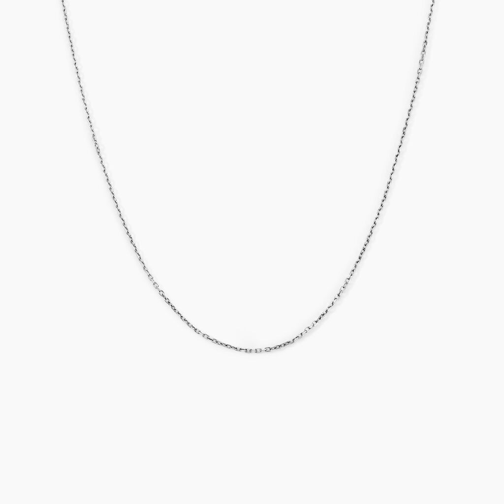 Chaîne Igoa Maille Forçat Diamantee Or Blanc