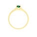 Bague Crista Or Jaune Emeraude Et Diamant - Bagues solitaires Femme | Histoire d’Or