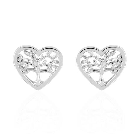 Boucles D'oreilles Pendantes Elwenn Argent Blanc - Boucles d'oreilles fantaisie Femme | Histoire d’Or