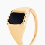 Chevali&egrave;re Tertius Or Jaune Onyx - Bagues solitaires Famille | Histoire d&rsquo;Or