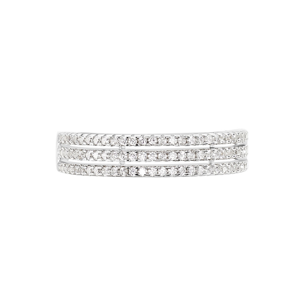 Bague Isora Argent Blanc Oxyde De Zirconium - Bagues avec pierre Femme | Histoire d’Or