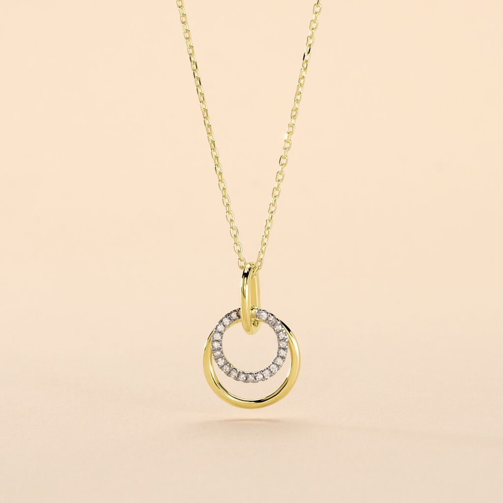 Collier Megan Or Jaune Diamant - Colliers Femme | Histoire d&rsquo;Or