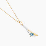 Collier Madli Or Bicolore Topaze - Colliers Femme | Histoire d&rsquo;Or