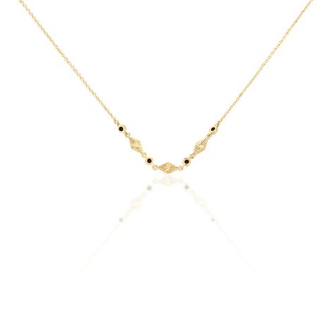 Collier Azteque Plaqué Or Jaune Spinelle - Ras de cou Femme | Histoire d’Or