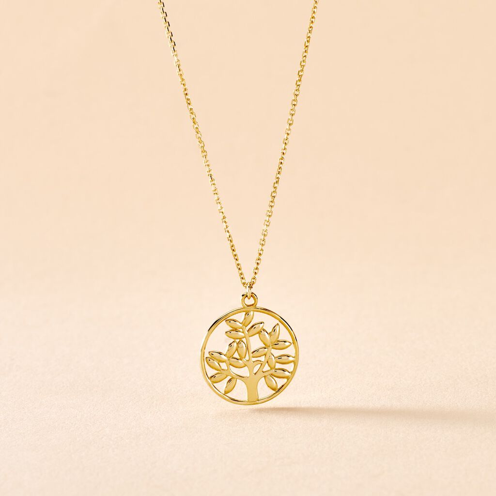 Collier Dahlila Or Jaune - Bijoux sans pierre Femme | Histoire d&rsquo;Or