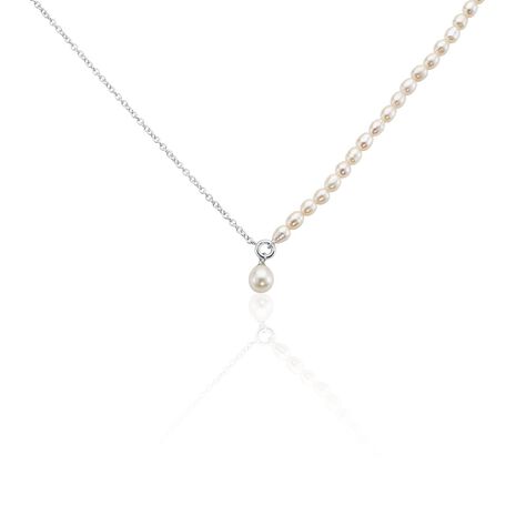 Collier Rosolino Argent Perle De Culture - Colliers Femme | Histoire d’Or