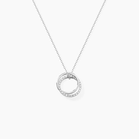 Collier Argent Blanc Circus Oxyde De Zirconium Maille - Colliers fantaisie Femme | Histoire d&rsquo;Or