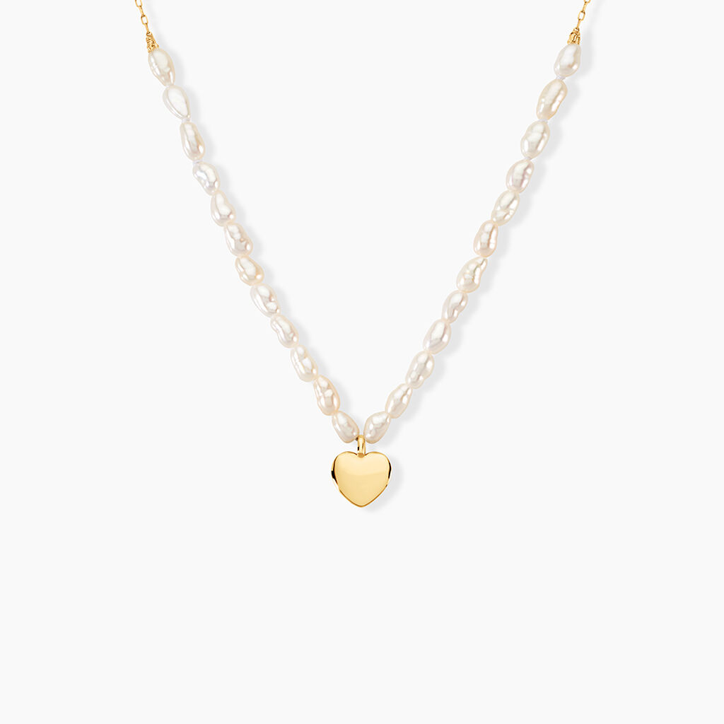 Collier Loving Pearl Or Jaune Perle De Culture - F&ecirc;te des m&egrave;res Femme | Histoire d&rsquo;Or