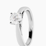 Bague Solitaire Platine Blanc Diamant - Bagues solitaires Femme | Histoire d&rsquo;Or
