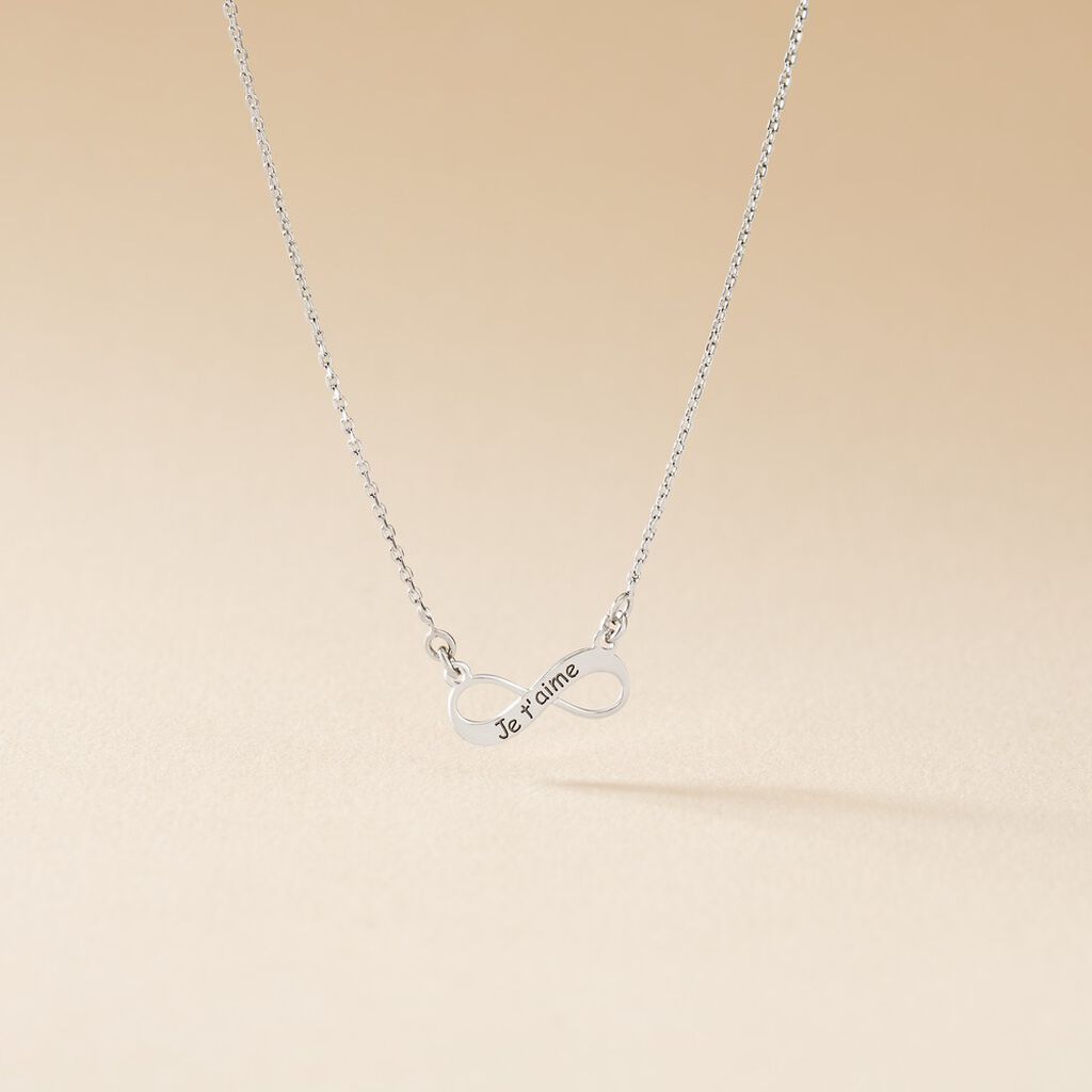 Collier Argent Blanc Wandis - F&ecirc;te des m&egrave;res Femme | Histoire d&rsquo;Or