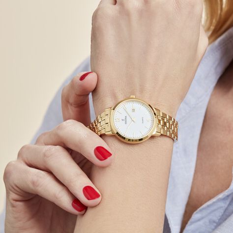 Montre Classique Blanc - Montres Femme | Histoire d’Or