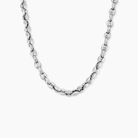 Collier Jourdan Homme Mikeno Acier Blanc - Colliers Homme | Histoire d&rsquo;Or