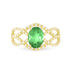 Bague Tina Or Jaune Emeraude Et Diamant - Bagues solitaires Femme | Histoire d’Or