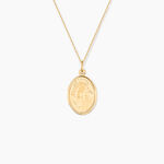 Pendentif Or Jaune Vierge A L'enfant - Pendentifs Bapt&ecirc;me Famille | Histoire d&rsquo;Or