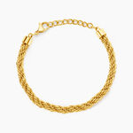 Bracelet Bolina Acier jaune - Bracelets cha&icirc;ne Femme | Histoire d&rsquo;Or
