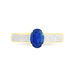 Bague Crista Or Jaune Saphir Et Diamant