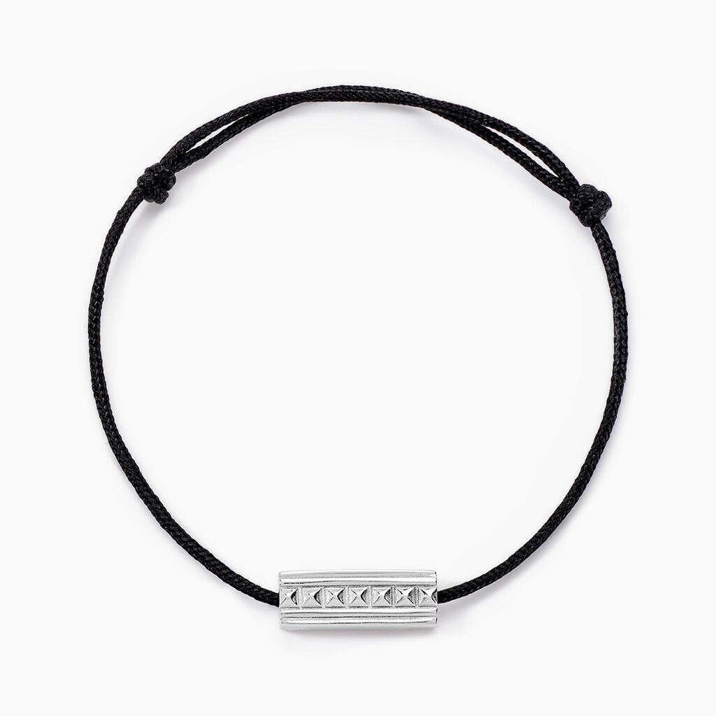 Bracelet Silva Argent Blanc - Bracelets cordon Homme | Histoire d’Or