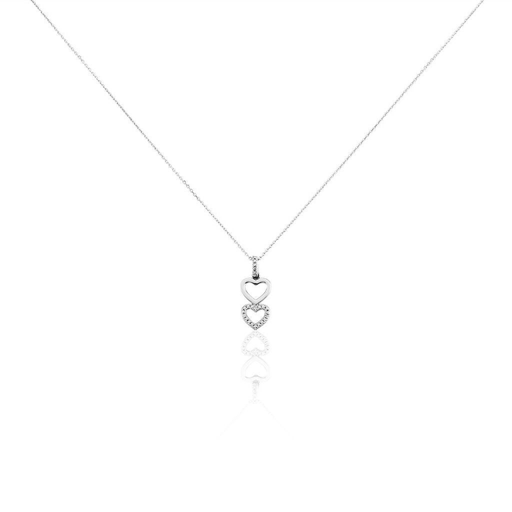 Collier Or Blanc Nalame Diamant - Colliers Femme | Histoire d&rsquo;Or