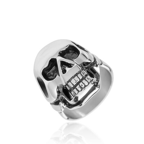 Bague Acier Blanc Et Noir Valentik - Bagues fantaisie Homme | Histoire d’Or