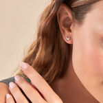 Boucles D'oreilles Puces Diep Argent Blanc Oxyde De Zirconium - Boucles d'oreilles fantaisie Femme | Histoire d&rsquo;Or