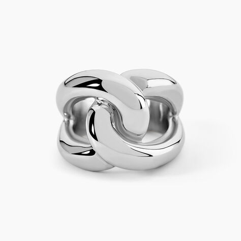 Bague Cyrianne Acier Blanc - Bagues fantaisie Femme | Histoire d&rsquo;Or
