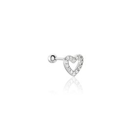 Piercing D'oreilles Argent Blanc Cort Oxydes De Zirconium - Bijoux Femme | Histoire d’Or