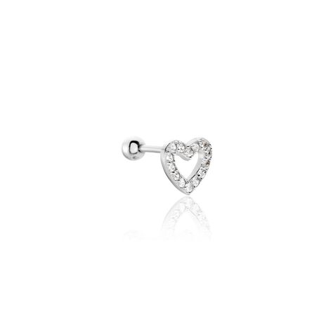 Piercing D'oreilles Unitaire Argent Blanc Cort Oxydes De Zirconium - Bijoux Femme | Histoire d’Or