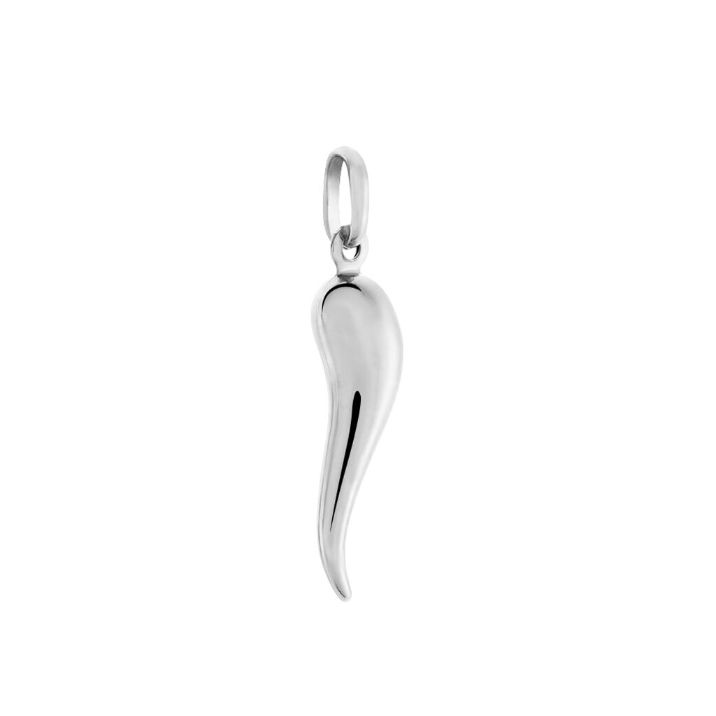 Pendentif Felicette Corne Abondance Or Blanc - Pendentifs Unisex | Histoire d’Or