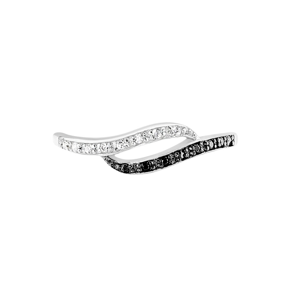 Bague Kateryn Argent Blanc Oxyde De Zirconium - Bagues avec pierre Femme | Histoire d’Or