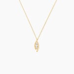 Collier Bebinn Or Jaune Oxyde De Zirconium Blanc - F&ecirc;te des m&egrave;res Femme | Histoire d&rsquo;Or
