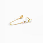 Boucles D'oreilles Pendantes Orion Or Jaune Oxyde De Zirconium - Boucles d'oreilles pendantes Femme | Histoire d&rsquo;Or