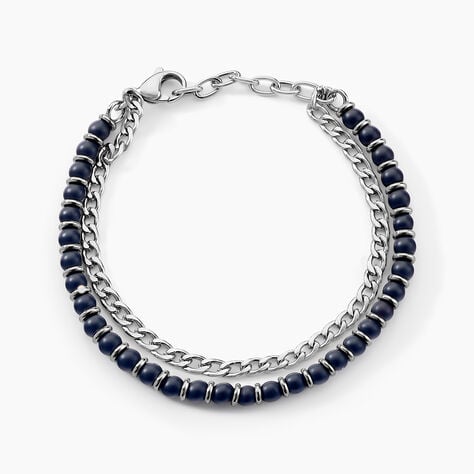 Bracelet Magalos Acier Blanc Onyx - Bracelets Homme | Histoire d&rsquo;Or