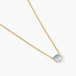 Collier Arenale Argent Dor&eacute; A L'Or 750/1000 Topaze - Colliers Femme | Histoire d&rsquo;Or
