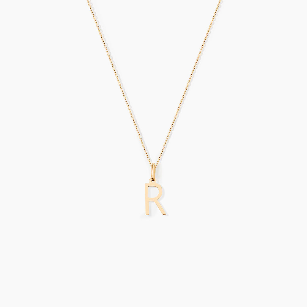 Pendentif Ionia Lettre Or Jaune - Pendentifs Famille | Histoire d’Or