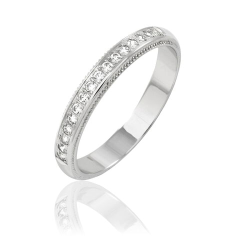Alliance Tsivia Or Blanc Diamant - Alliances Femme | Histoire d’Or