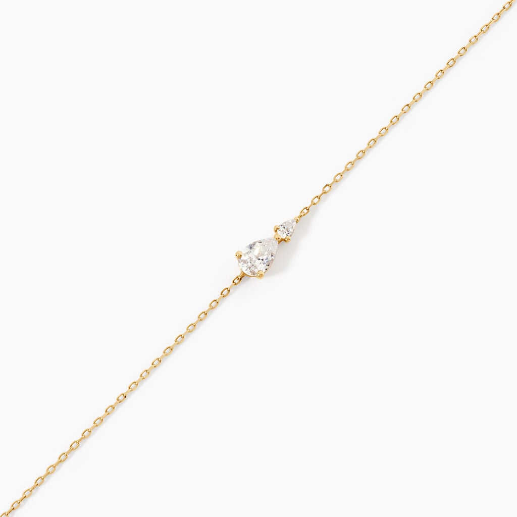Bracelet Couronne Or Jaune Oxyde De Zirconium - F&ecirc;te des m&egrave;res Femme | Histoire d&rsquo;Or