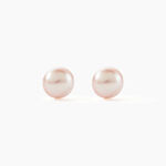 Boucles D'oreilles Puces Ursulina Or Jaune Perle De Culture - Clous d'oreilles Femme | Histoire d&rsquo;Or