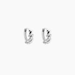 Cr&eacute;oles Fulk Argent Blanc Oxyde De Zirconium - Boucles d'oreilles cr&eacute;oles Femme | Histoire d&rsquo;Or