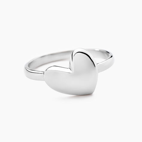 Bague Te Amo Argent Blanc - Bagues Coeur Femme | Histoire d’Or