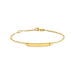Bracelet Identité Gaspardine Maille Forçat Or Jaune - Bracelets Communion Enfant | Histoire d’Or
